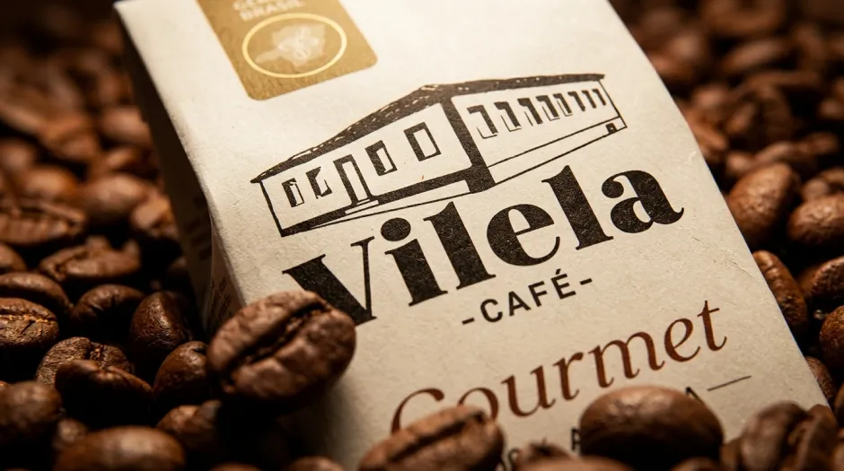 Café Vilela Gourmet em stand-up pouch de 250 g e 500 g