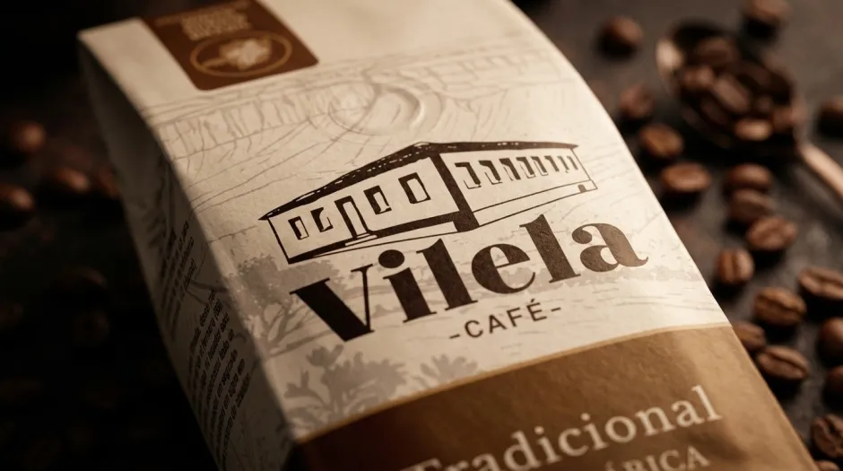 Café Vilela Tradicional em stand-up pouch de 250 g e 500 g