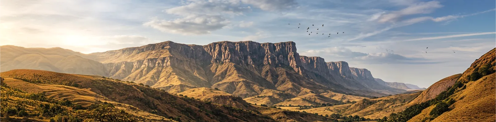 Paisagem das montanhas da Serra da Canastra em Minas Gerais